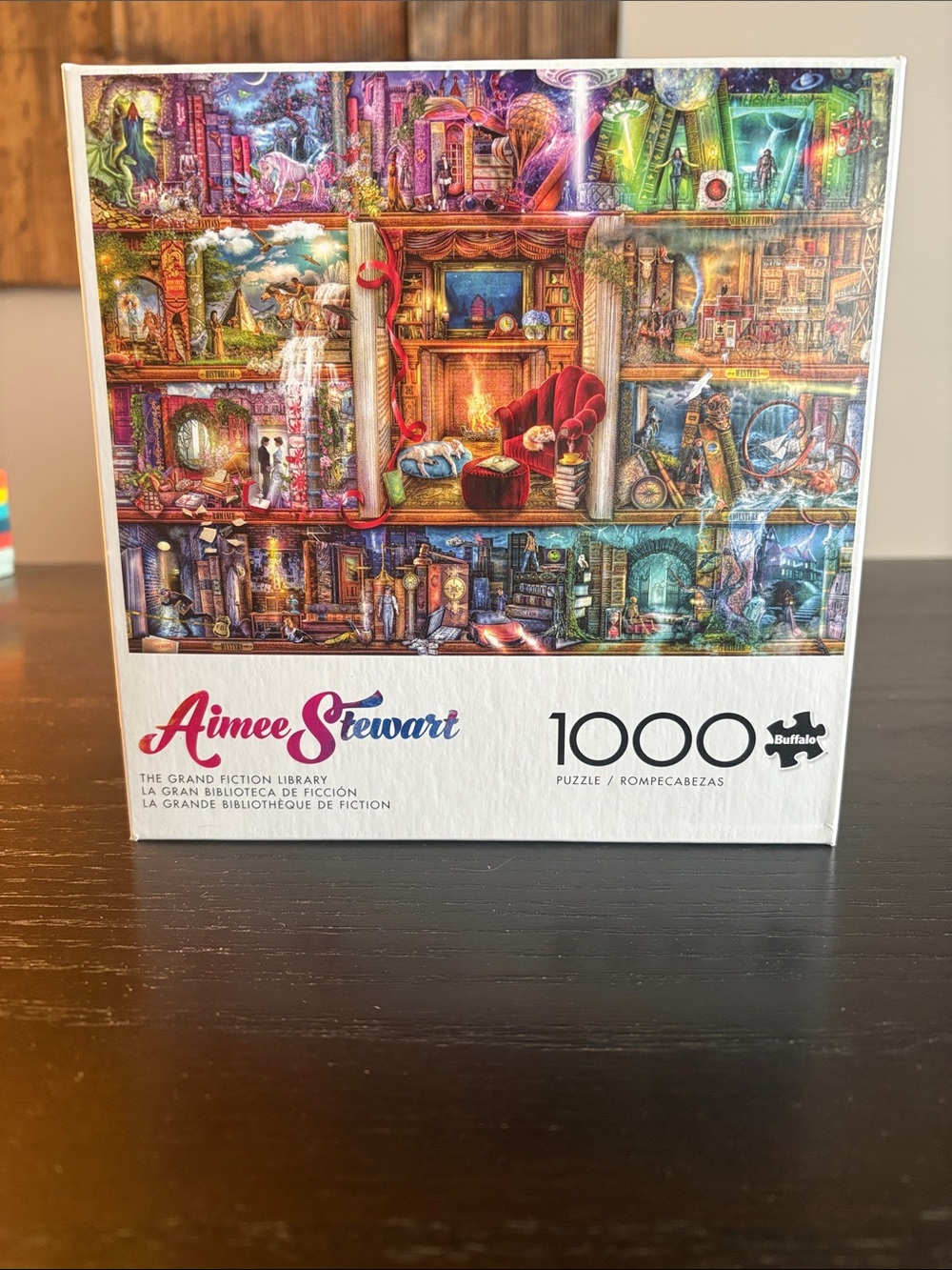 Buffalo Games Aimee Stewart 1000-Piece Colorful "Grand Fiction Library" Puzzle